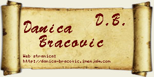 Danica Bracović vizit kartica